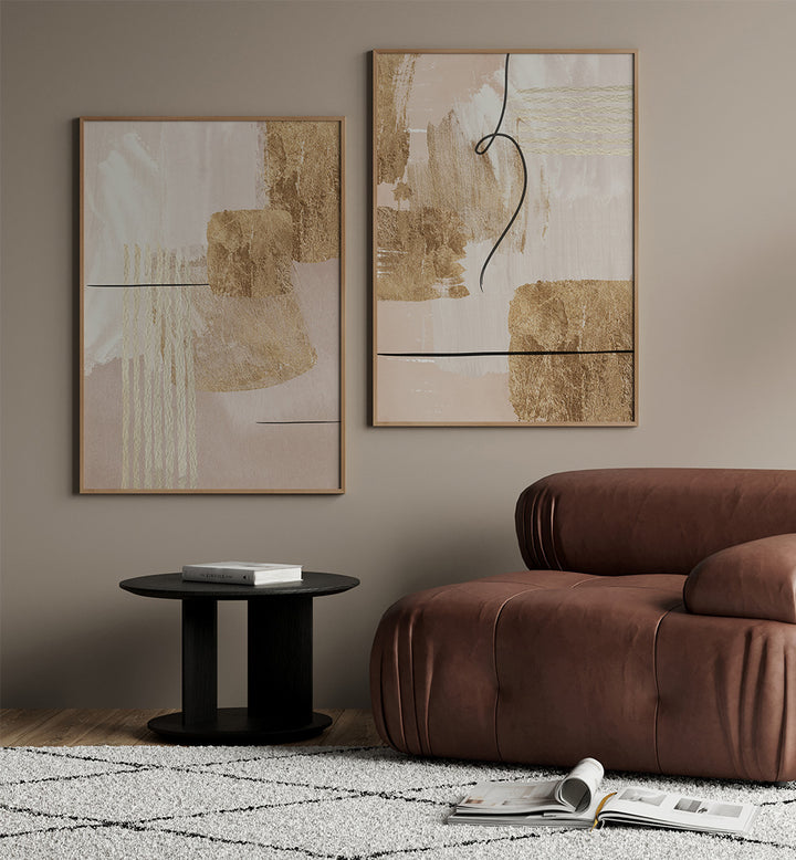 AURELIAN ECHOES SET , SET OF 2 PAINTINGS