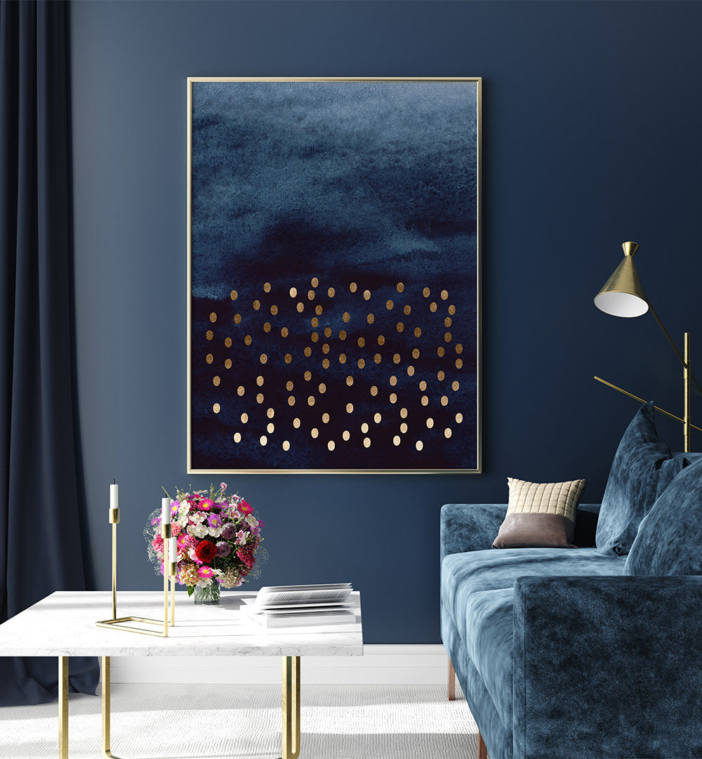 STORM IN SAPPHIRE , ABSTRACT PAINTINGS