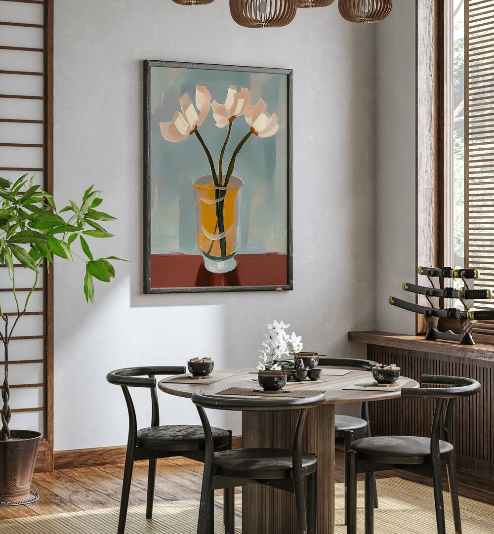 Stylish FLOWER IN A VASE I artwork enhances home decor with elegance and nature's beauty. Perfect for any space.