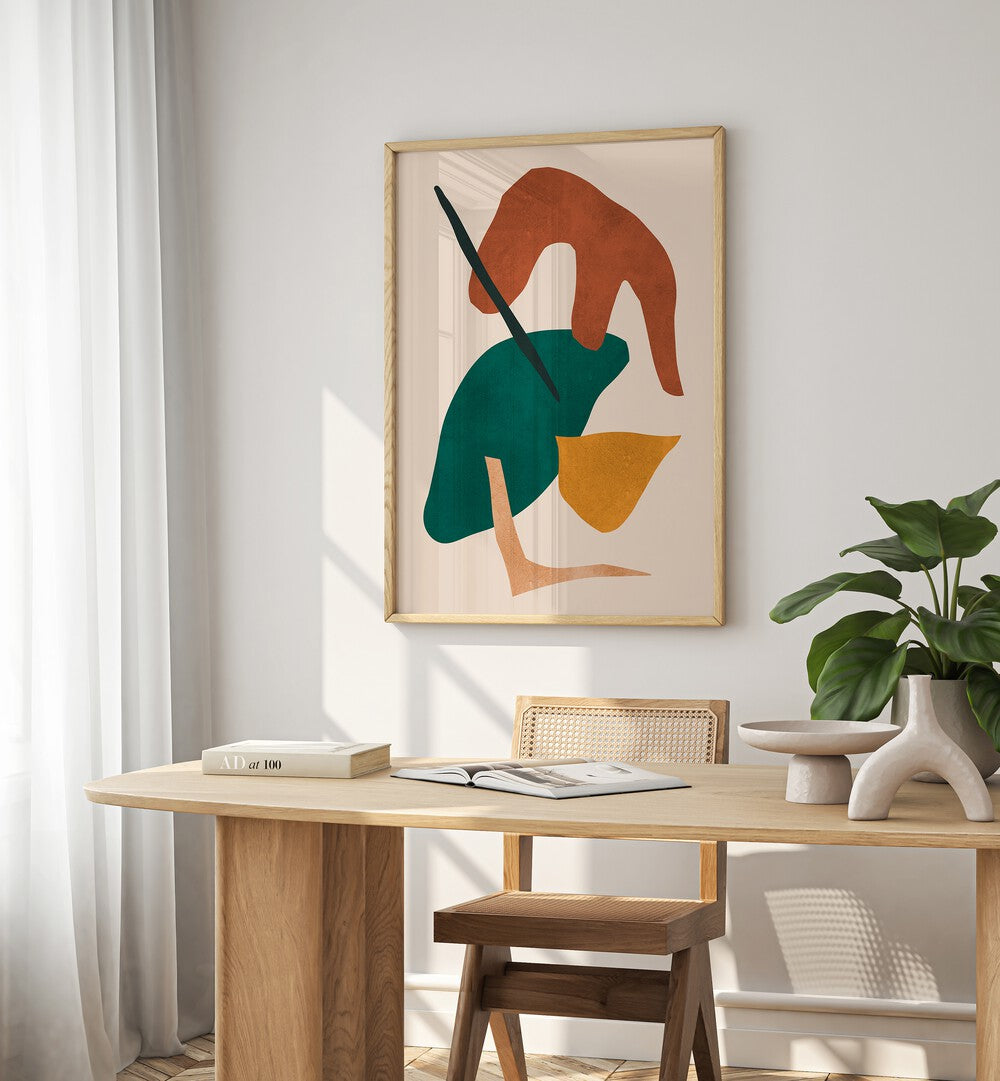 Stylish room featuring EXPRESSIVE IX, GEOMETRIC ART PRINTS, perfect for enhancing creative spaces.