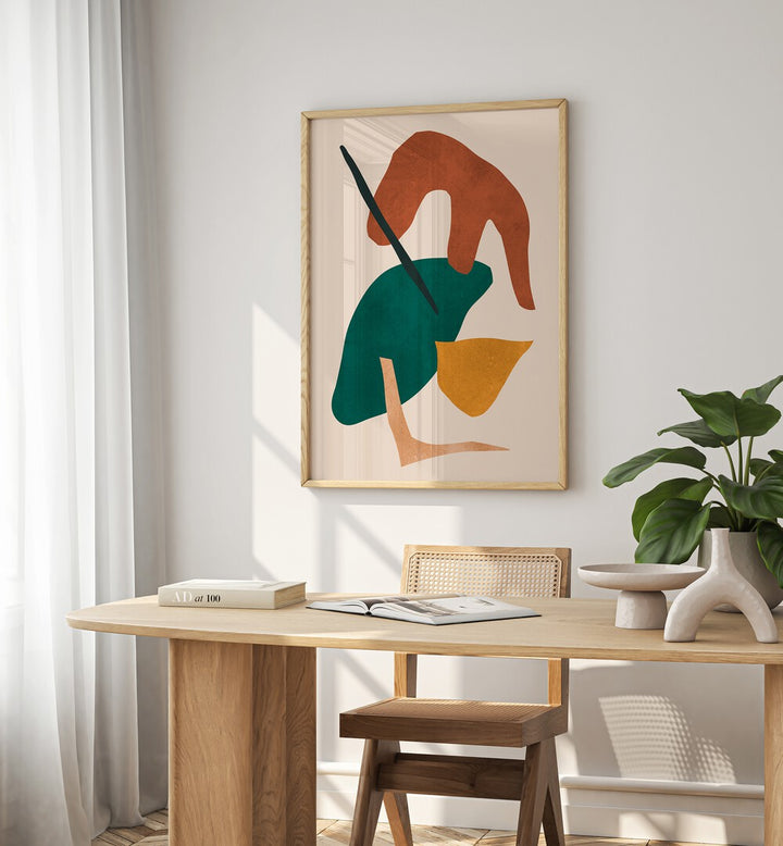 Stylish room featuring EXPRESSIVE IX, GEOMETRIC ART PRINTS, perfect for enhancing creative spaces.
