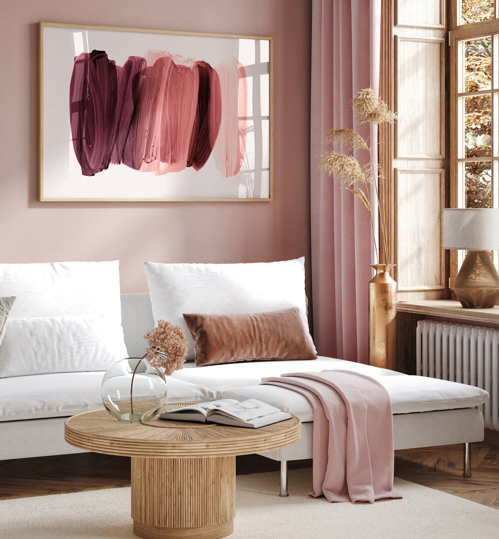Elegant living space featuring MINIMALISM VIII, ABSTRACT PAINTINGS, enhancing modern aesthetics with abstract acrylic art.
