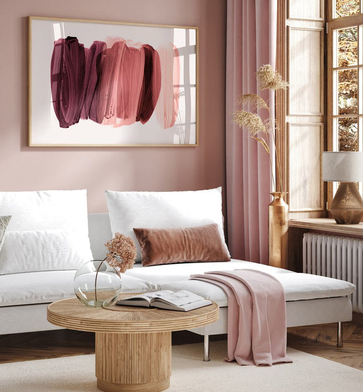 Elegant living space featuring MINIMALISM VIII, ABSTRACT PAINTINGS, enhancing modern aesthetics with abstract acrylic art.