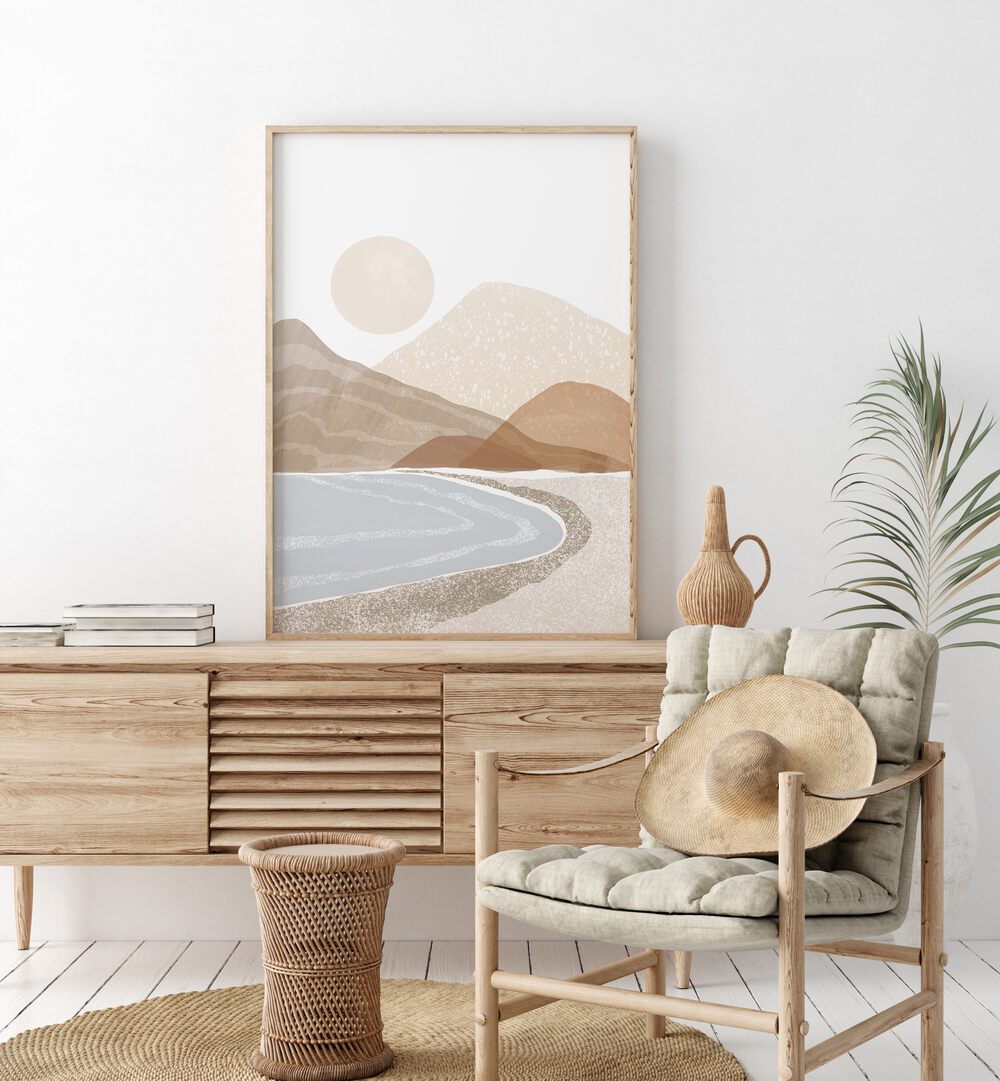 Serene BEACH SUNSET ART, LANDSCAPE PAINTINGS enhance any space with coastal charm and tranquility.