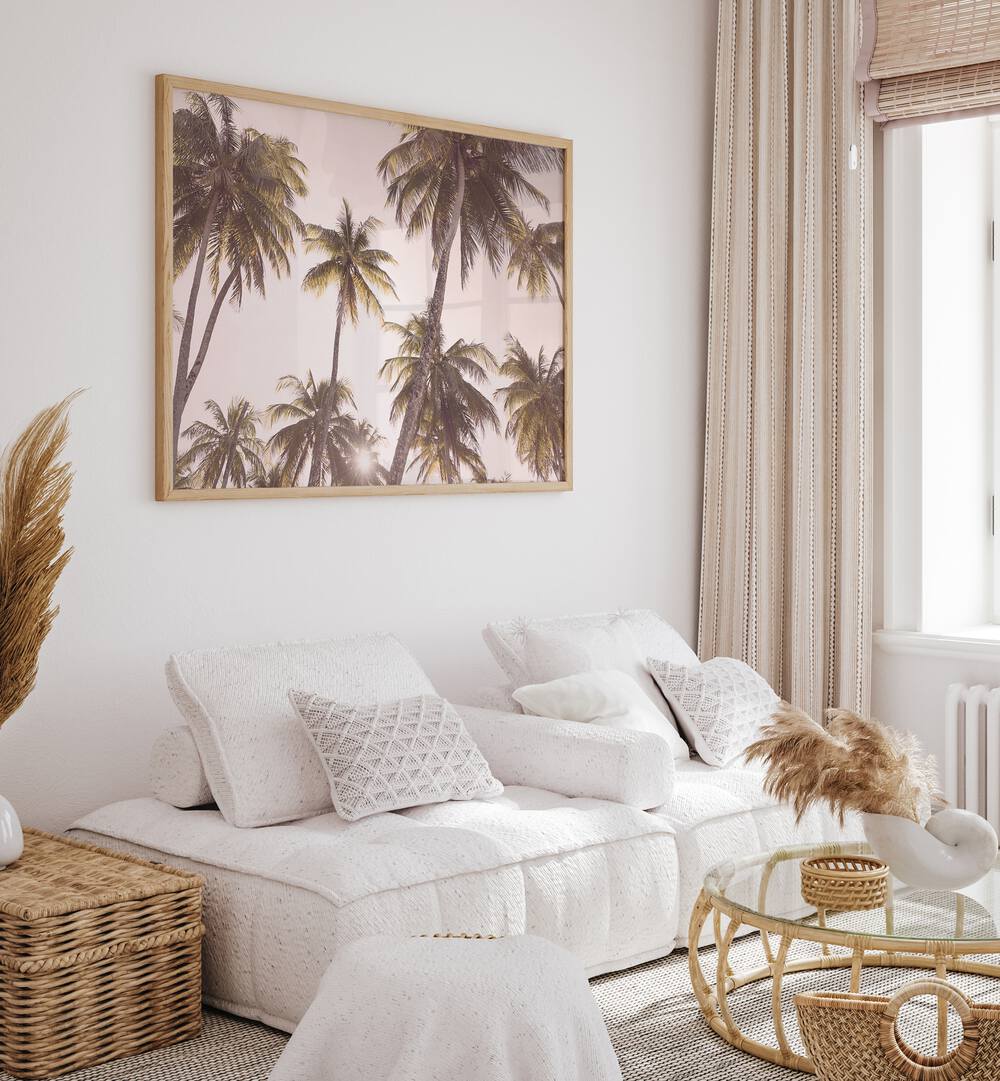 Transform your space with BLUSH PALM TREES, BEACH PAINTINGS, adding tropical elegance to your home or office.