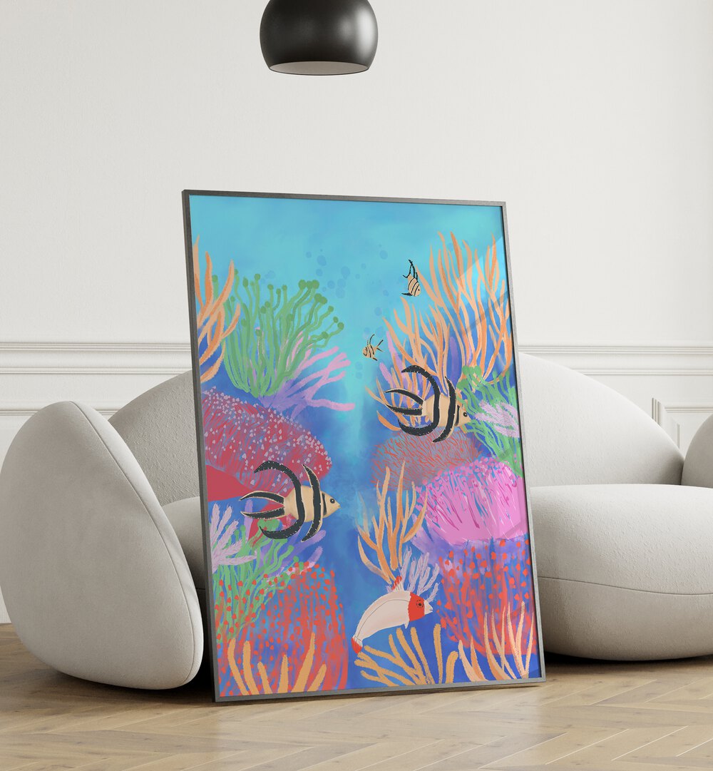 CORAL REEF REVERIE , BEACH PRINTS , COASTAL WALL ART PRINTS