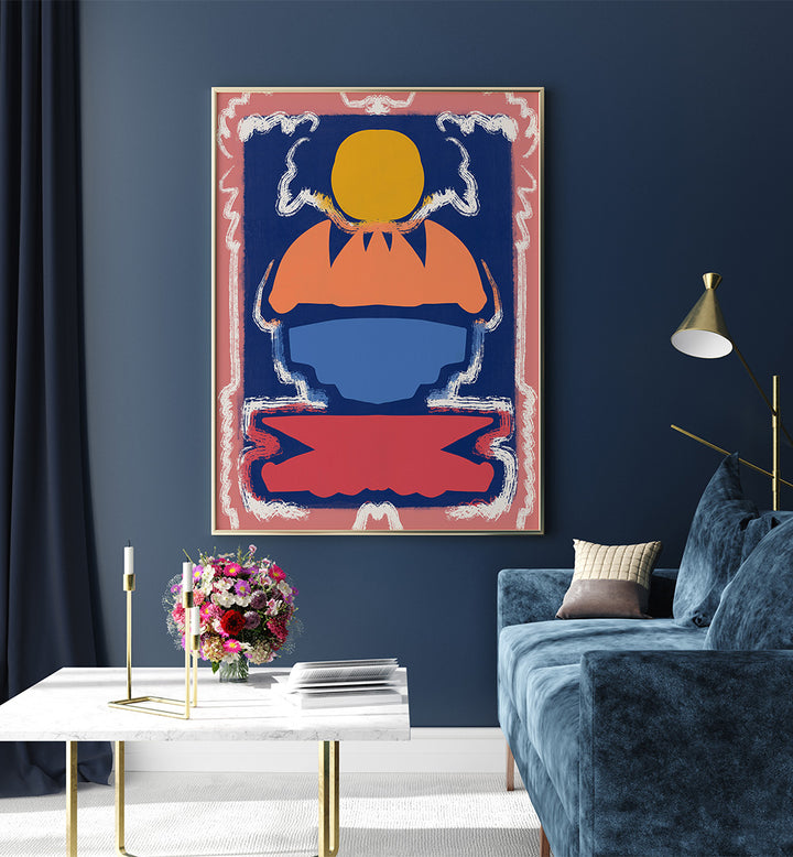 BOLD GEOMETRIC SHAPES AND VIVID COLORS , ABSTRACT PAINTINGS