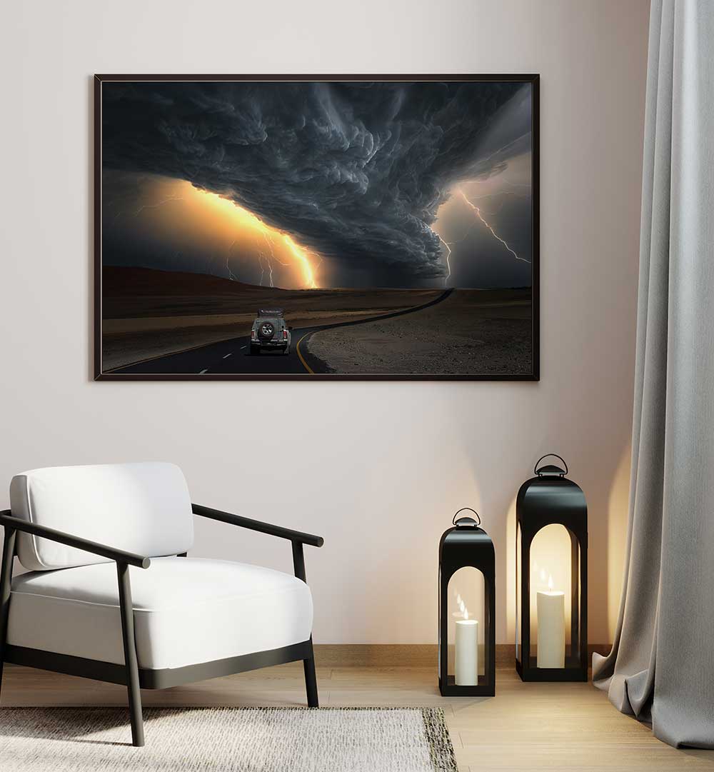 STORM ROAD  , PHOTOGRAPHY PRINTS