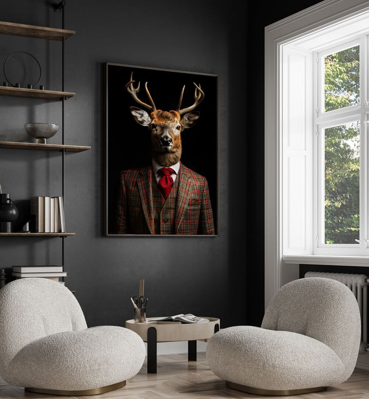 WILD SUITS - RED DEER , ANIMAL PAINTINGS