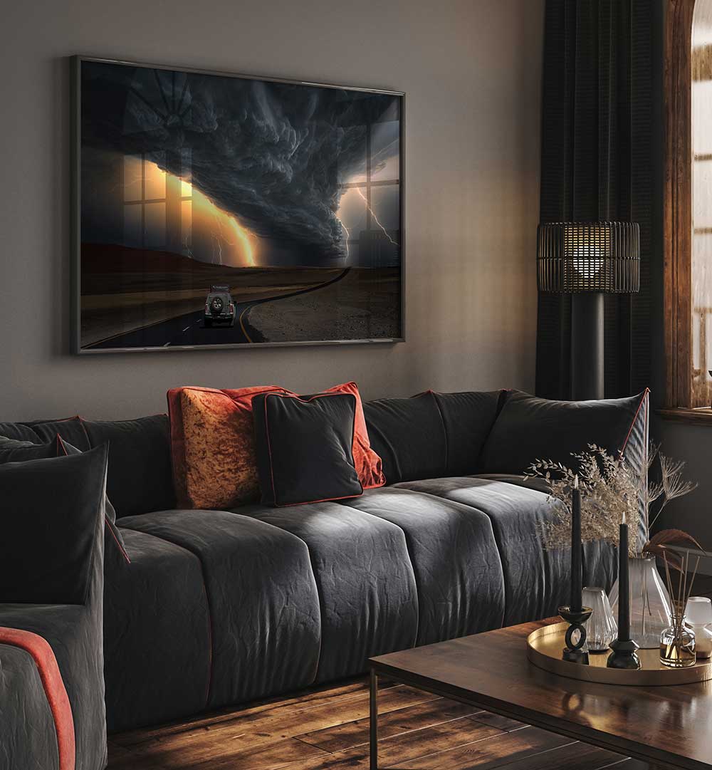 STORM ROAD  , PHOTOGRAPHY PRINTS