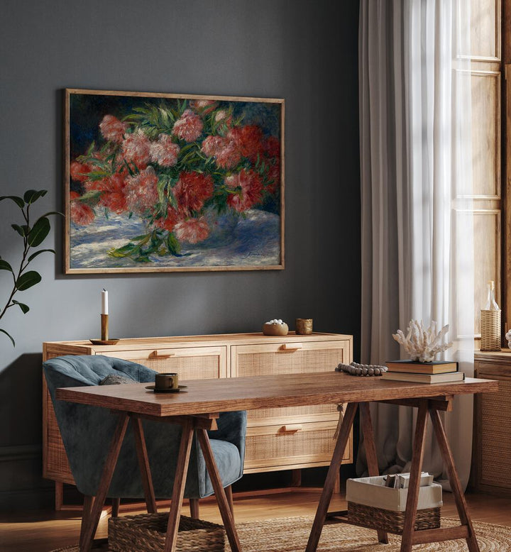 PEONIES (1880) , VINTAGE PAINTINGS