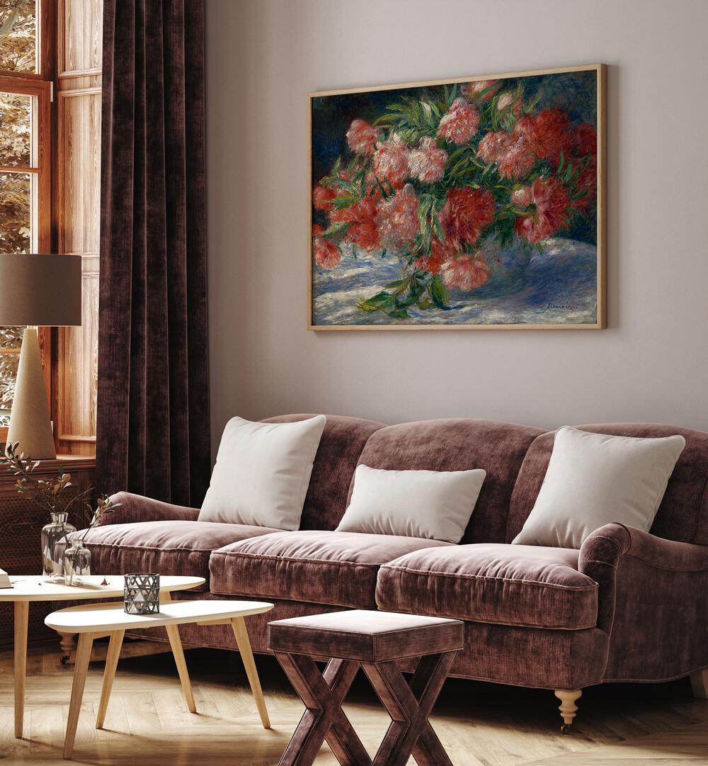 PEONIES (1880) , VINTAGE PAINTINGS