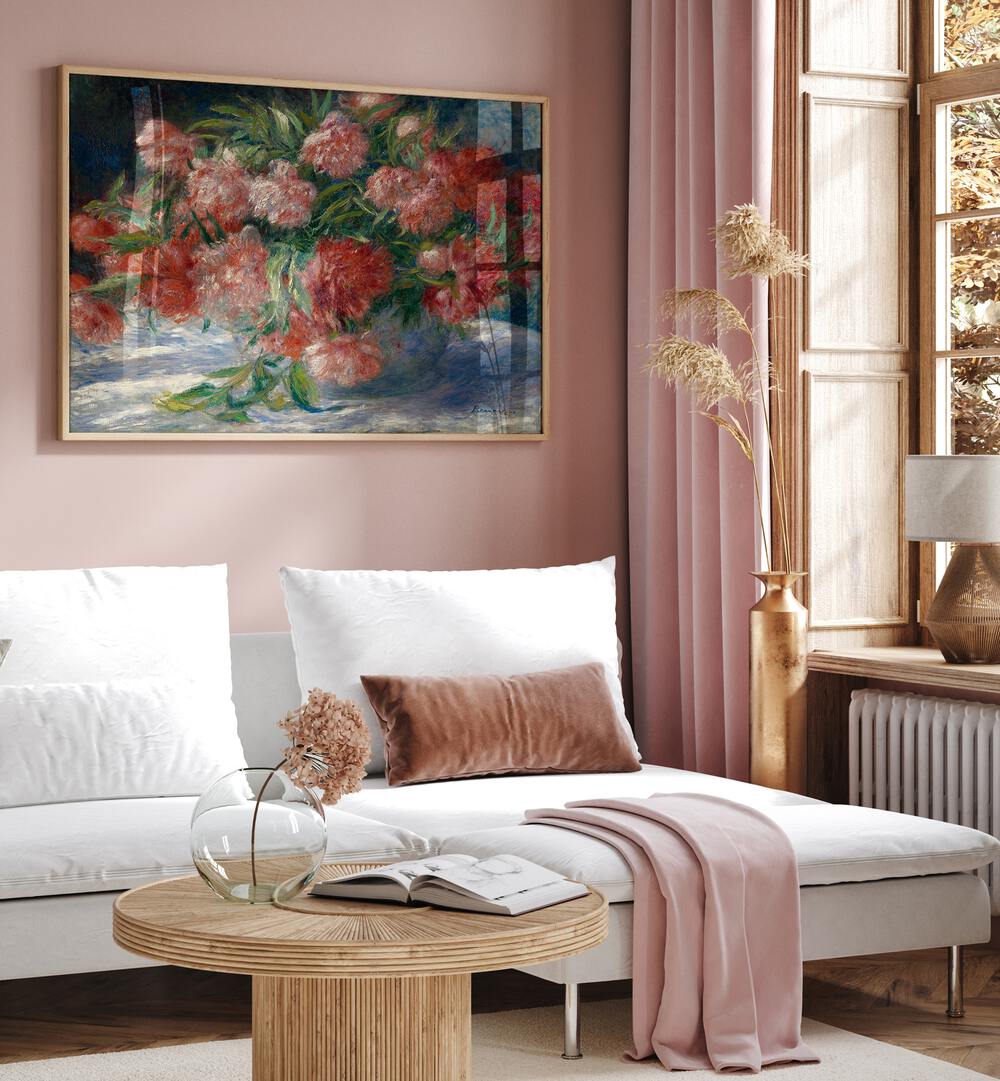 PEONIES (1880) , VINTAGE PAINTINGS
