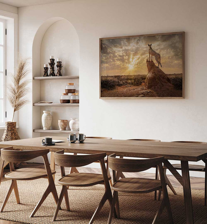 SUNDOWN CHEETAH , PHOTOGRAPHY PRINTS