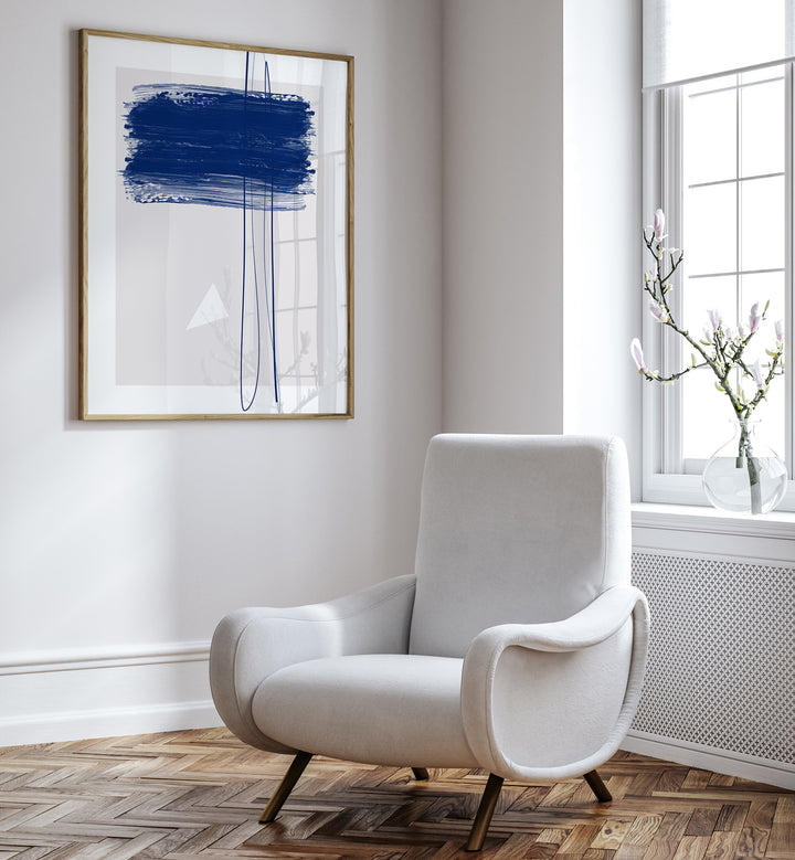 Transform your space with BLUE BRUSH STROKES, ABSTRACT PAINTINGS by Elena Ristova, showcasing creativity and elegance.