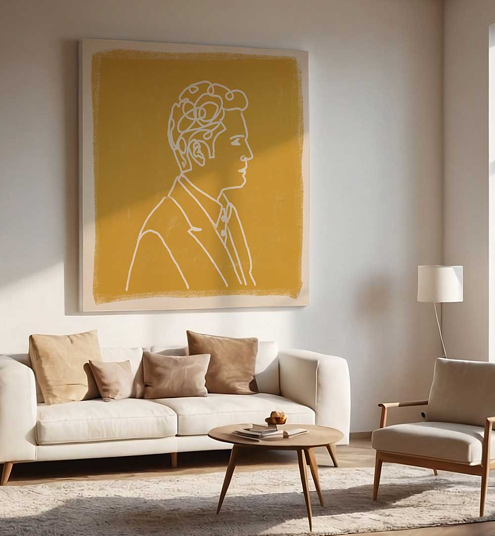 MAN LIINE DRAWING , LINE ART PAINTINGS