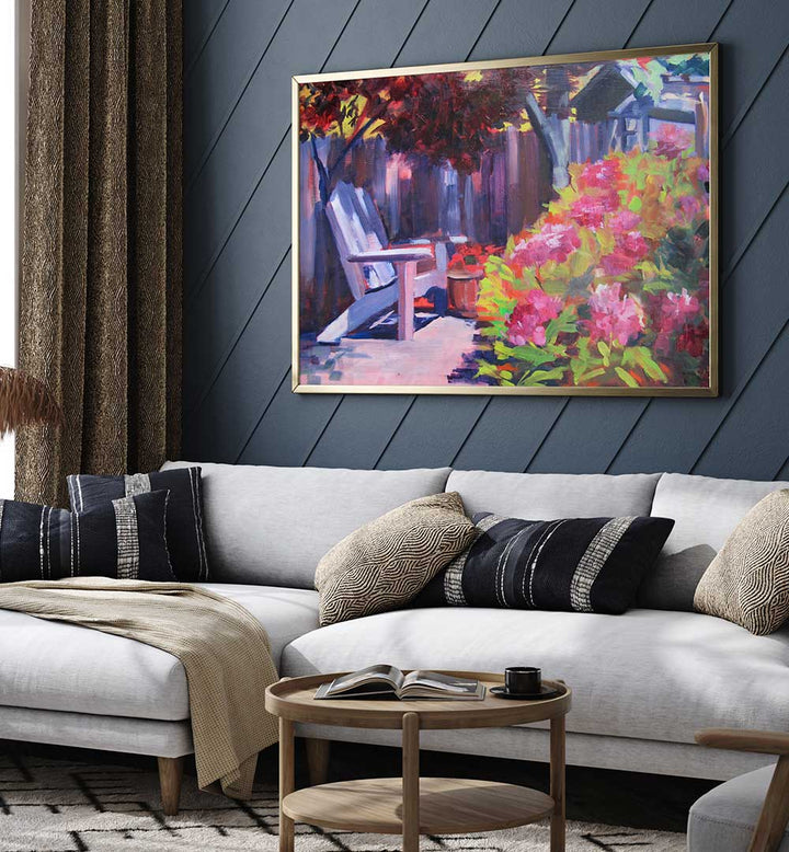 BACKYARD , LANDSCAPE PAINTINGS