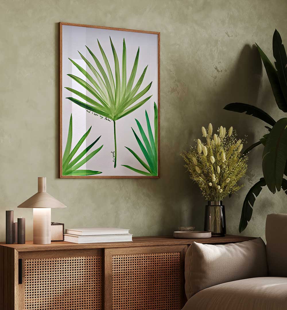 I LOVE MU PALMS , FLORAL FLOWER PAINTINGS