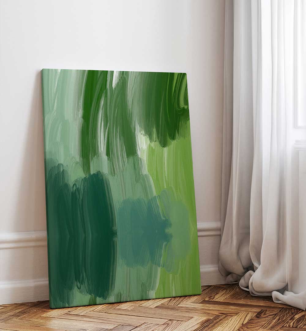 NUANCES DE VERT , ABSTRACT PAINTINGS