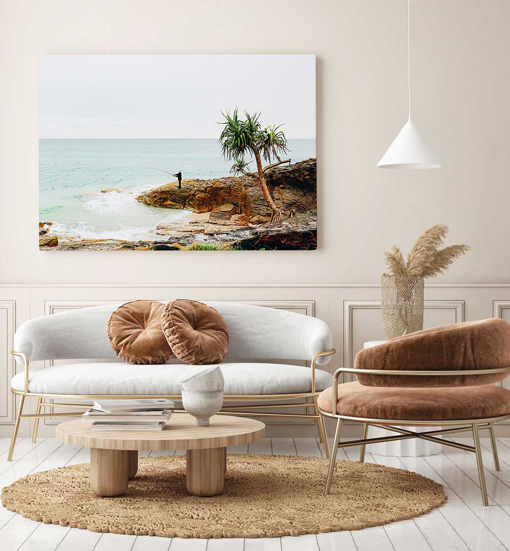 FISHING ON STRADBROKE ISLAND , LANDSCAPE PAINTINGS
