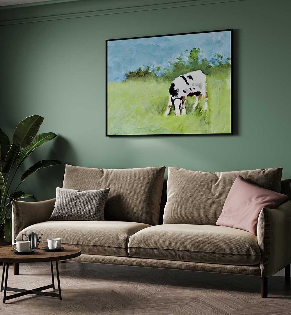 GRAZING , ANIMAL PAINTINGS