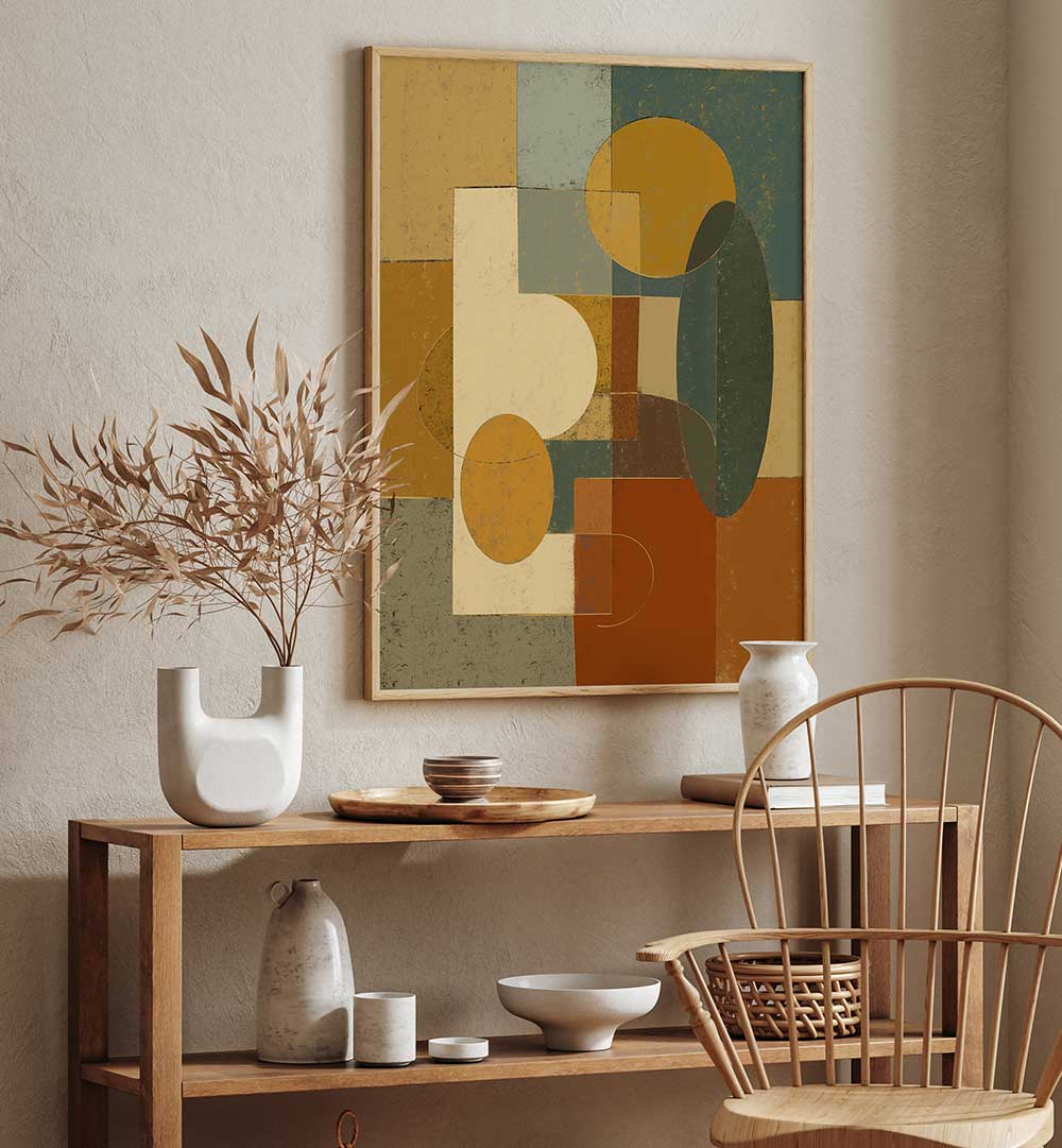 GEOMETRIC ABSTRACT PUZZLE , ABSTRACT PAINTINGS