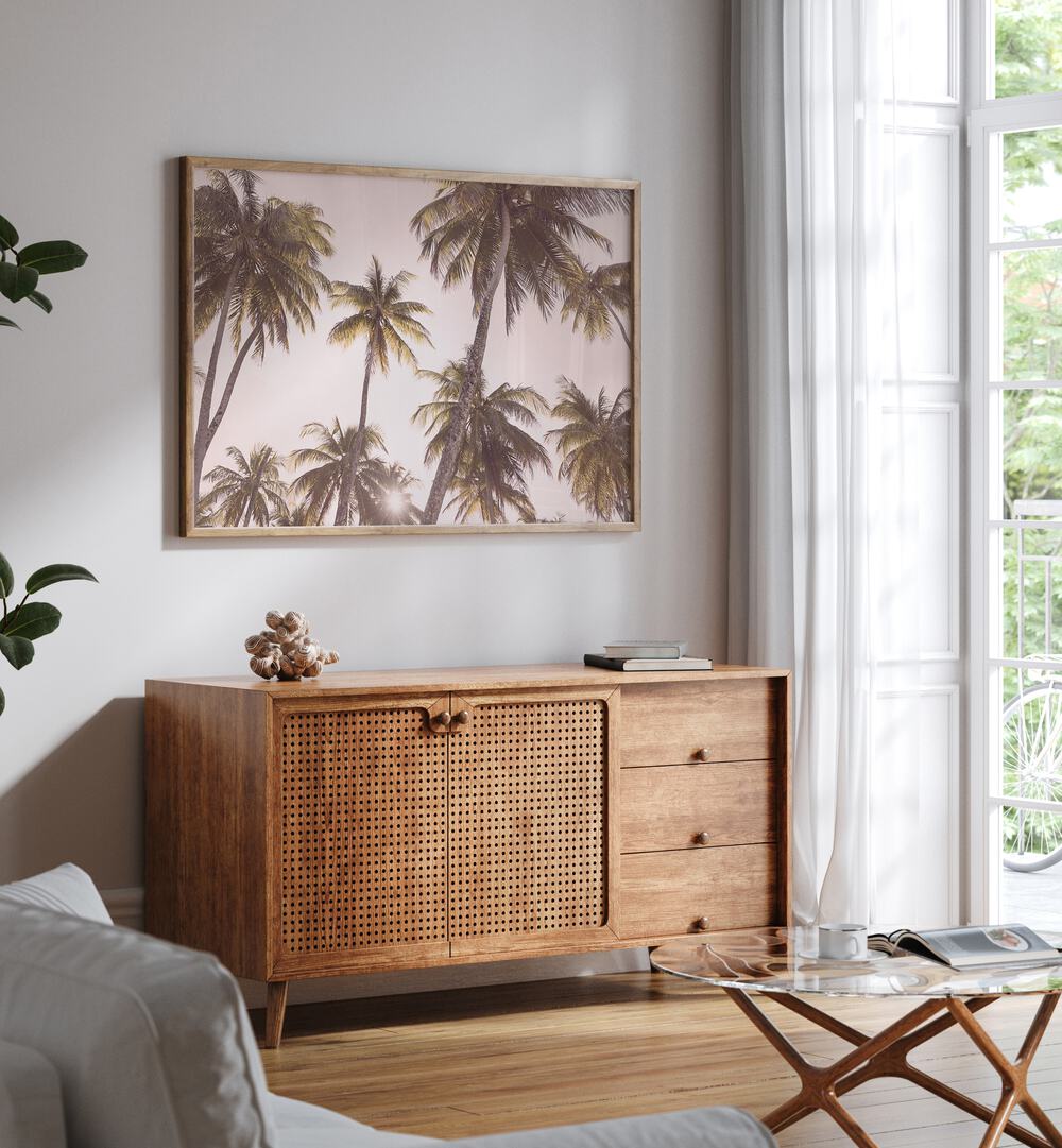 Enhance your decor with BLUSH PALM TREES, BEACH PAINTINGS, adding tropical elegance to any space. Perfect for relaxation.