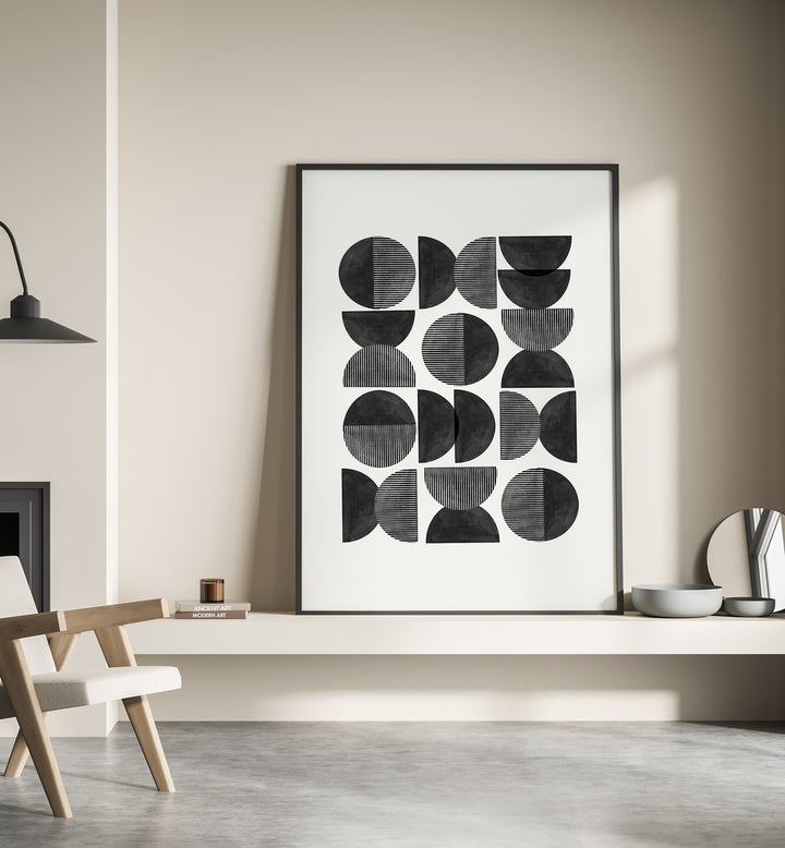 Stylish MID CENTURY, GEOMETRIC ART PRINTS from The Miuus Studio enhance modern home decor with elegance and creativity.
