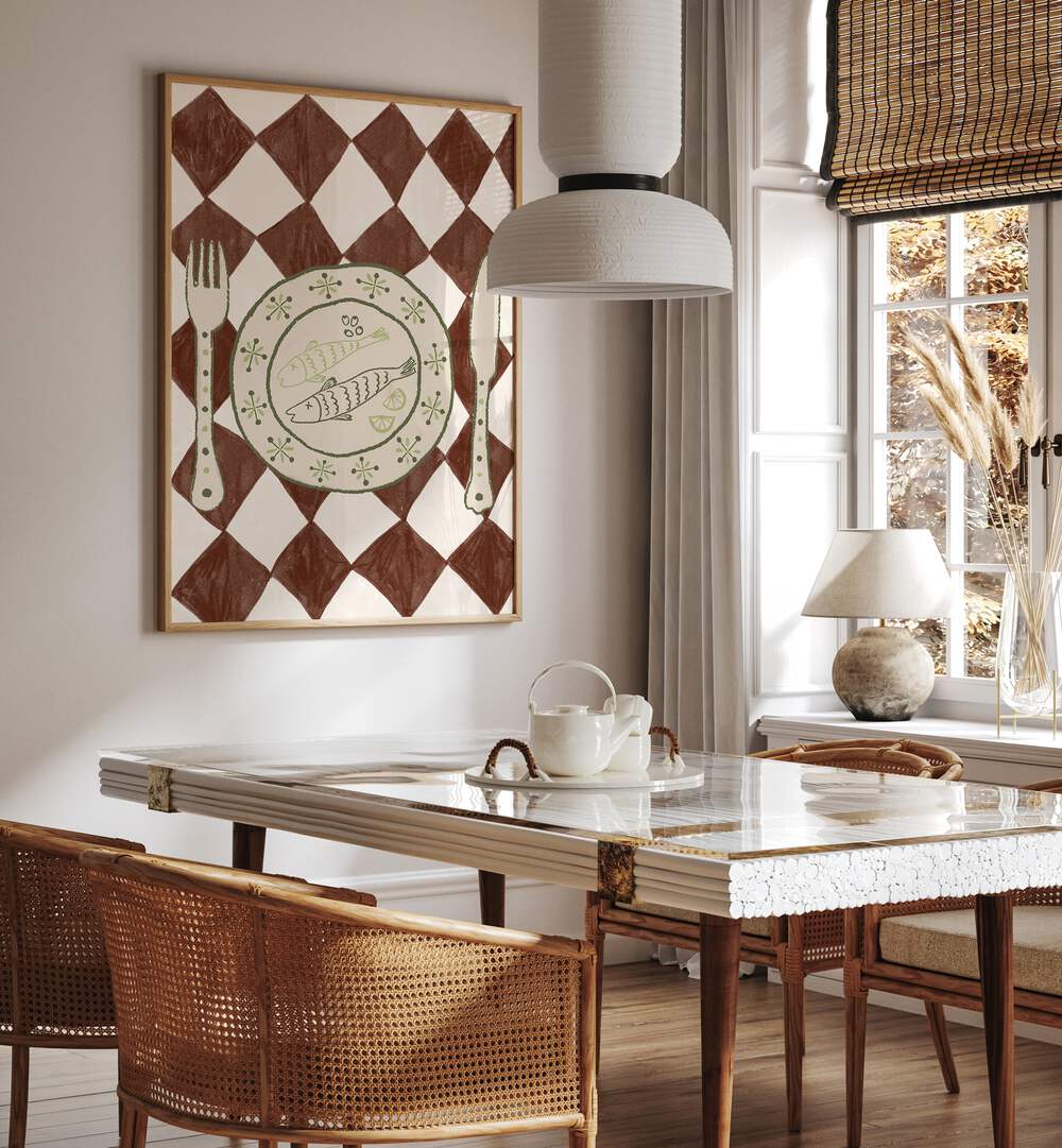 Elegant DINNER, KITCHEN POSTERS enhance your dining space, celebrating the joy of cooking in style.