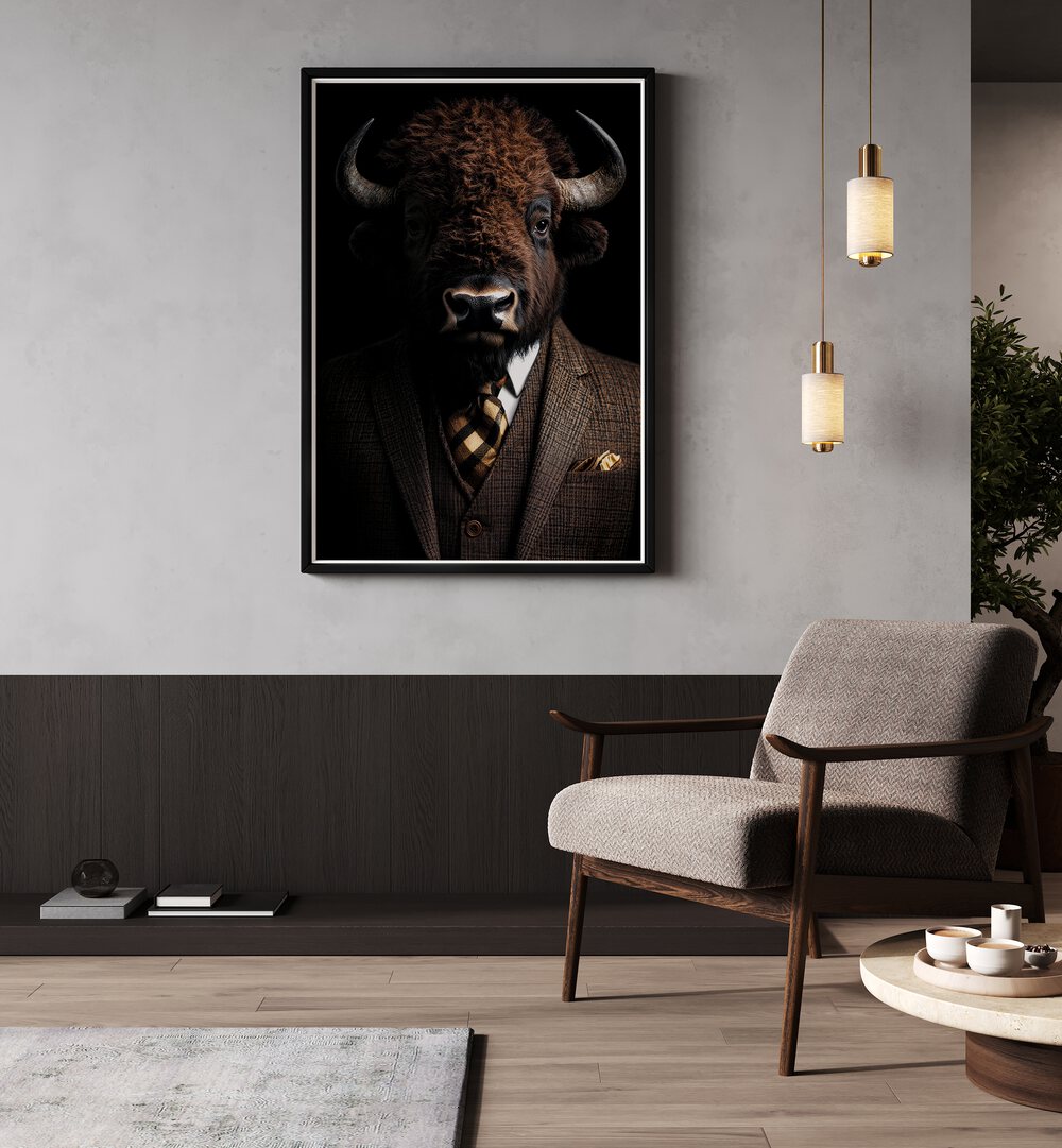 WILD SUITS - BISON , ANIMAL PAINTINGS