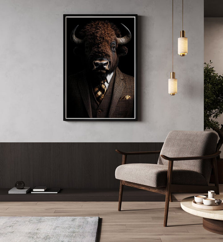 WILD SUITS - BISON , ANIMAL PAINTINGS