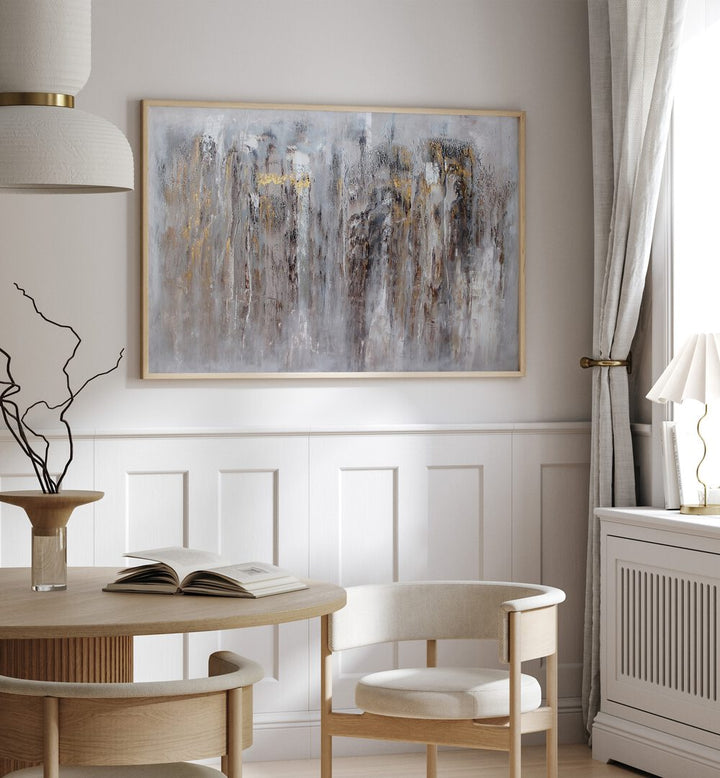 LEO, ABSTRACT PAINTINGS brighten modern interiors with elegant colors and textures, enhancing any living space.