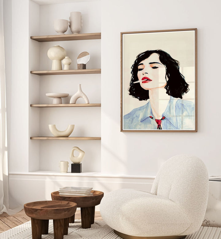 Stylish living space featuring LE RÊVE FRANÇAIS, FASHION POSTERS, enhancing elegance with modern decor elements.