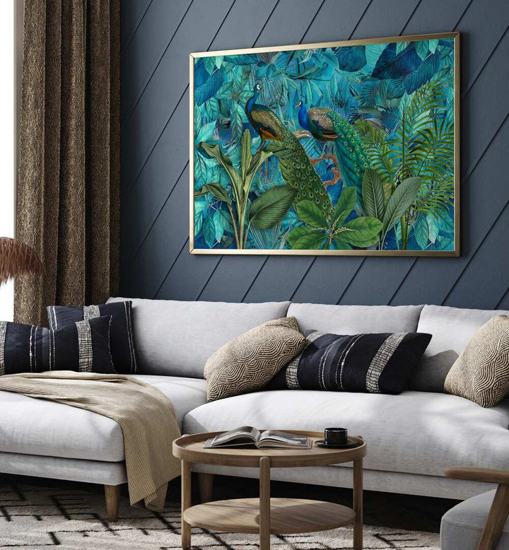 JUNGLE BIRDS GARDEN I , ANIMAL PAINTINGS