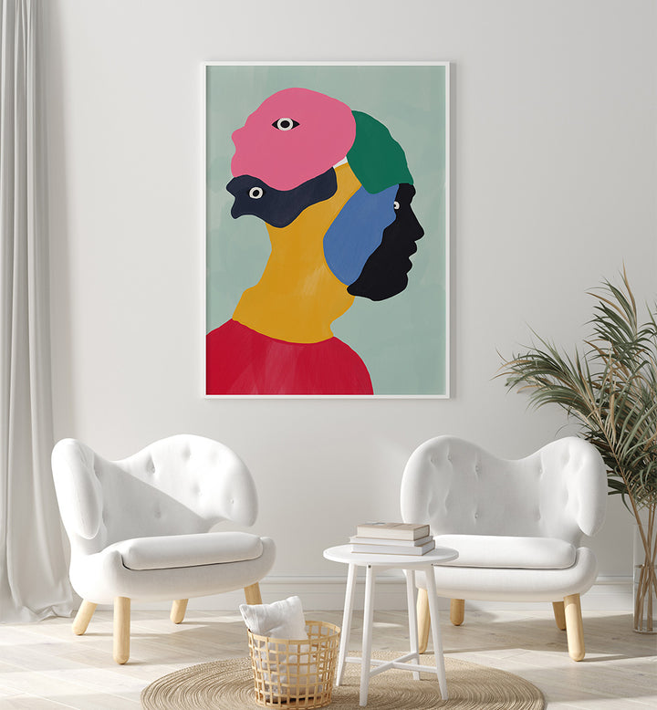 HIDING BEHIND MASKS , PORTRAITS & FIGURATIVE ILLUSTRATIONS