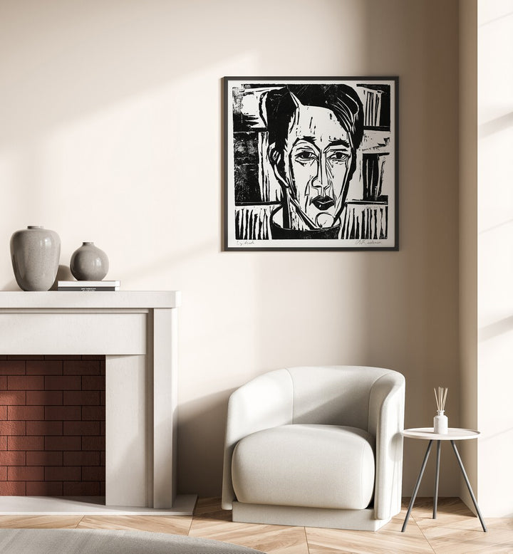 WEHRLIN, FACING FRONT (1924) , VINTAGE PAINTINGS