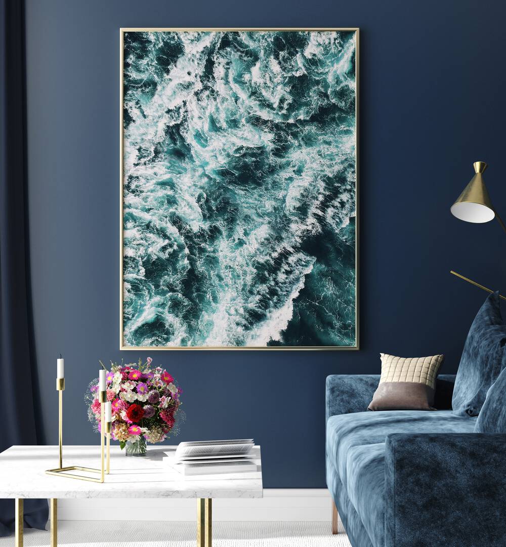 Vibrant ROUGH SEA, BEACH PAINTINGS capturing the ocean's raw beauty, perfect for adventurous decor lovers.