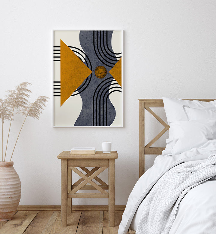 TEXTURED MID CENTURY COMPOSITION 3 ,  GEOMETRIC ART PRINTS