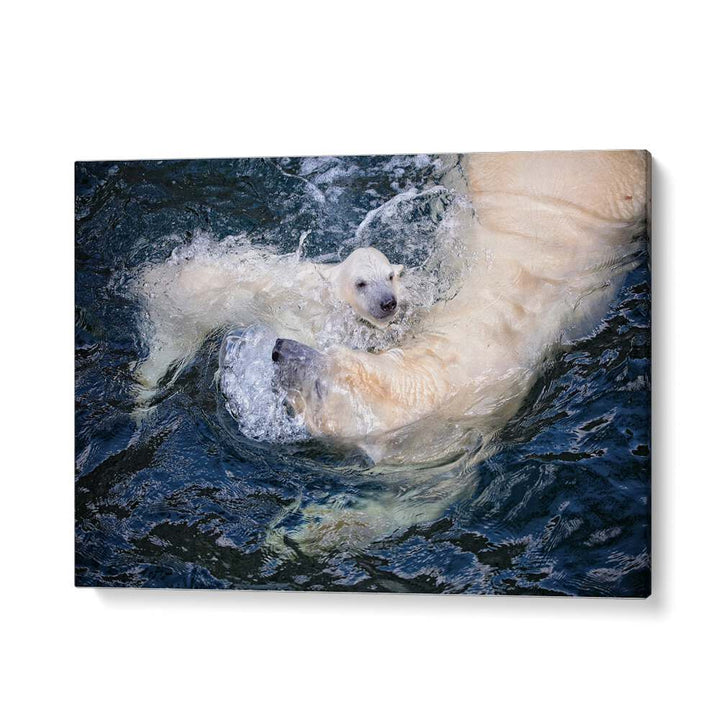 African painting - SWIMMING WITH MUM by Asianmonk