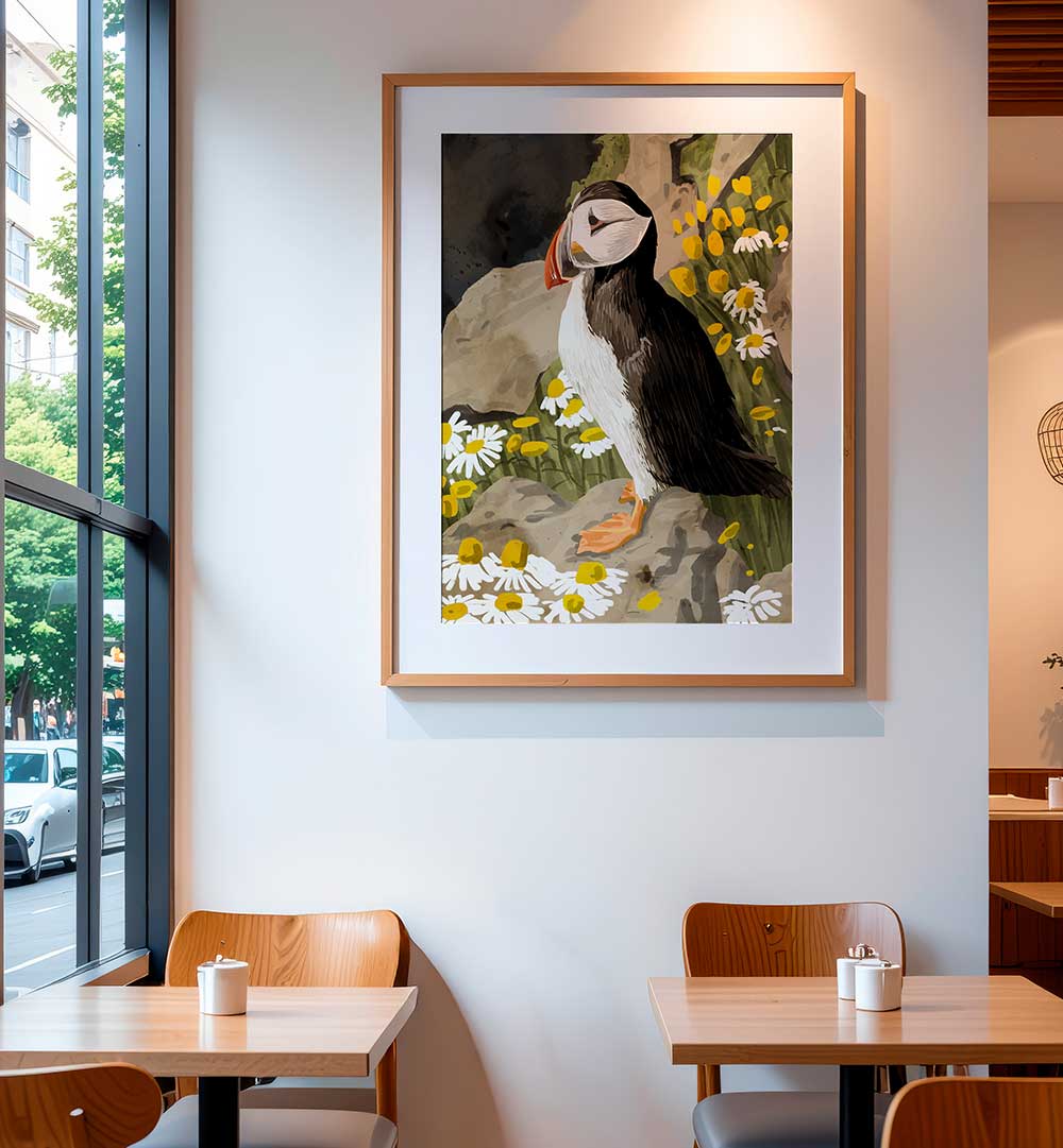 PUFFIN , ANIMAL PAINTINGS