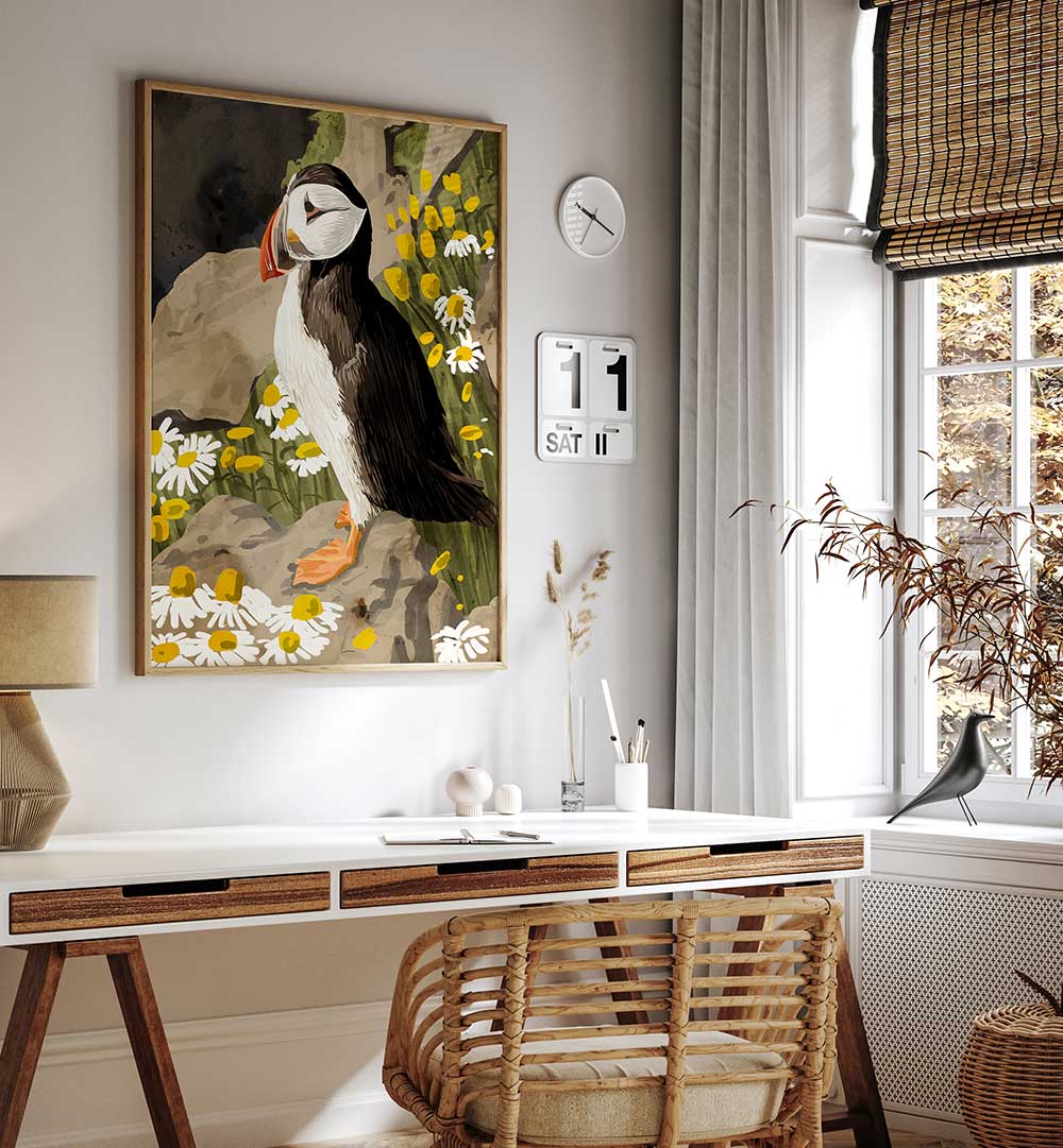 PUFFIN , ANIMAL PAINTINGS