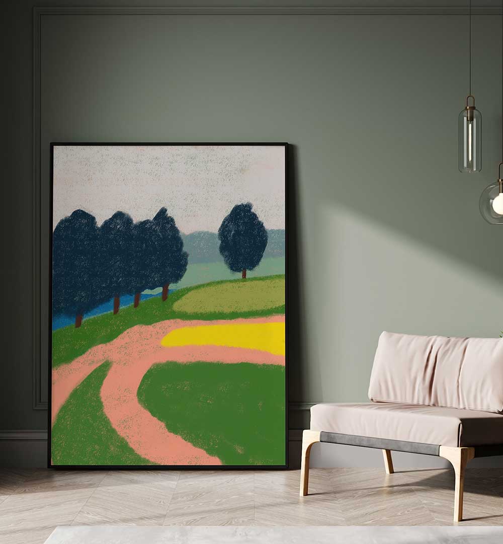 COUNTRY SIDE PLEIN AIR , LANDSCAPE PAINTINGS