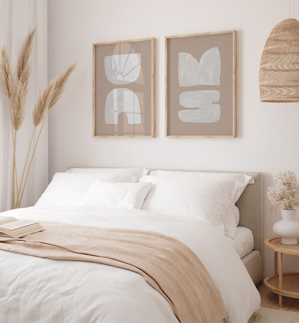 RESTFUL FORMS SET , SET OF 2 PAINTINGS