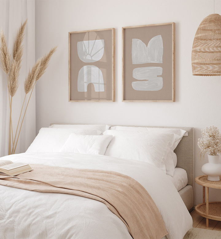 RESTFUL FORMS SET , SET OF 2 PAINTINGS