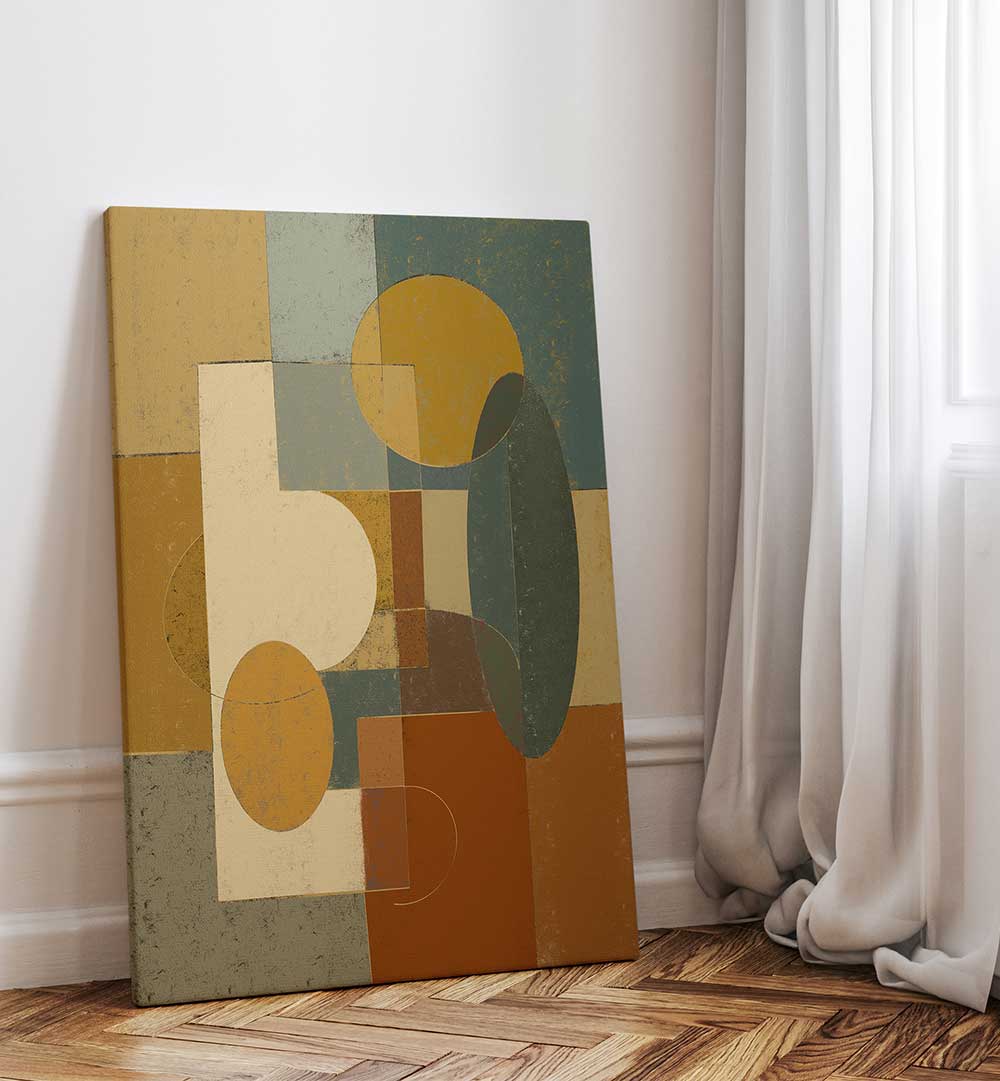 GEOMETRIC ABSTRACT PUZZLE , ABSTRACT PAINTINGS