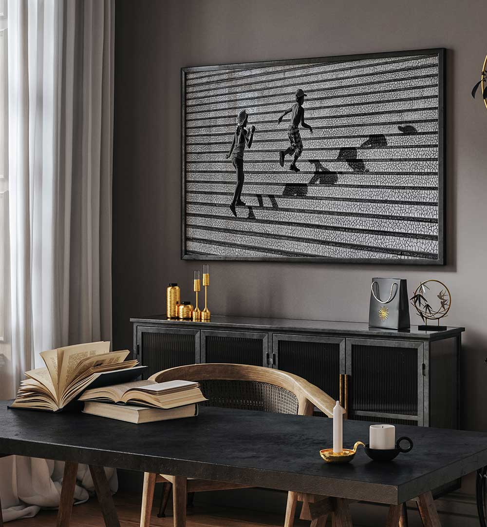 ON THE STAIRS , PHOTOGRAPHY PRINTS