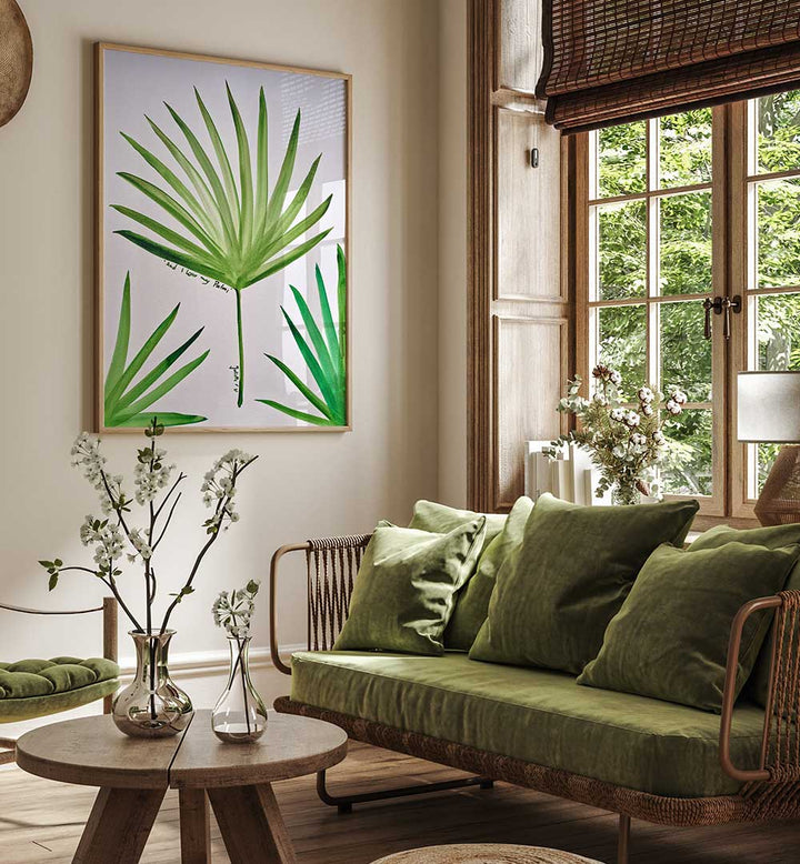 I LOVE MU PALMS , FLORAL FLOWER PAINTINGS