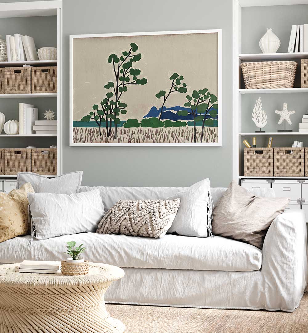 LANDSCAPE WOOD PANEL , LANDSCAPE PAINTINGS