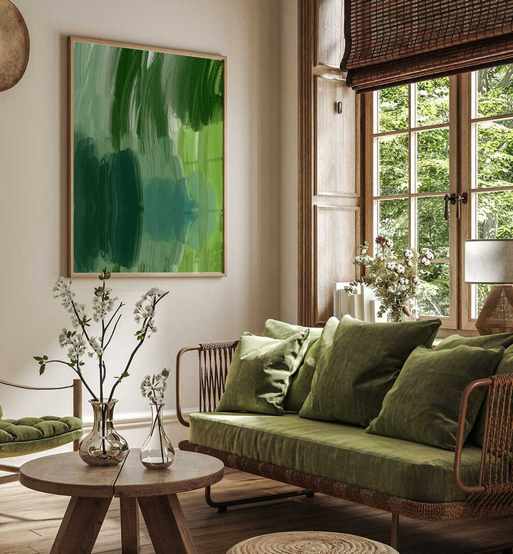 NUANCES DE VERT , ABSTRACT PAINTINGS