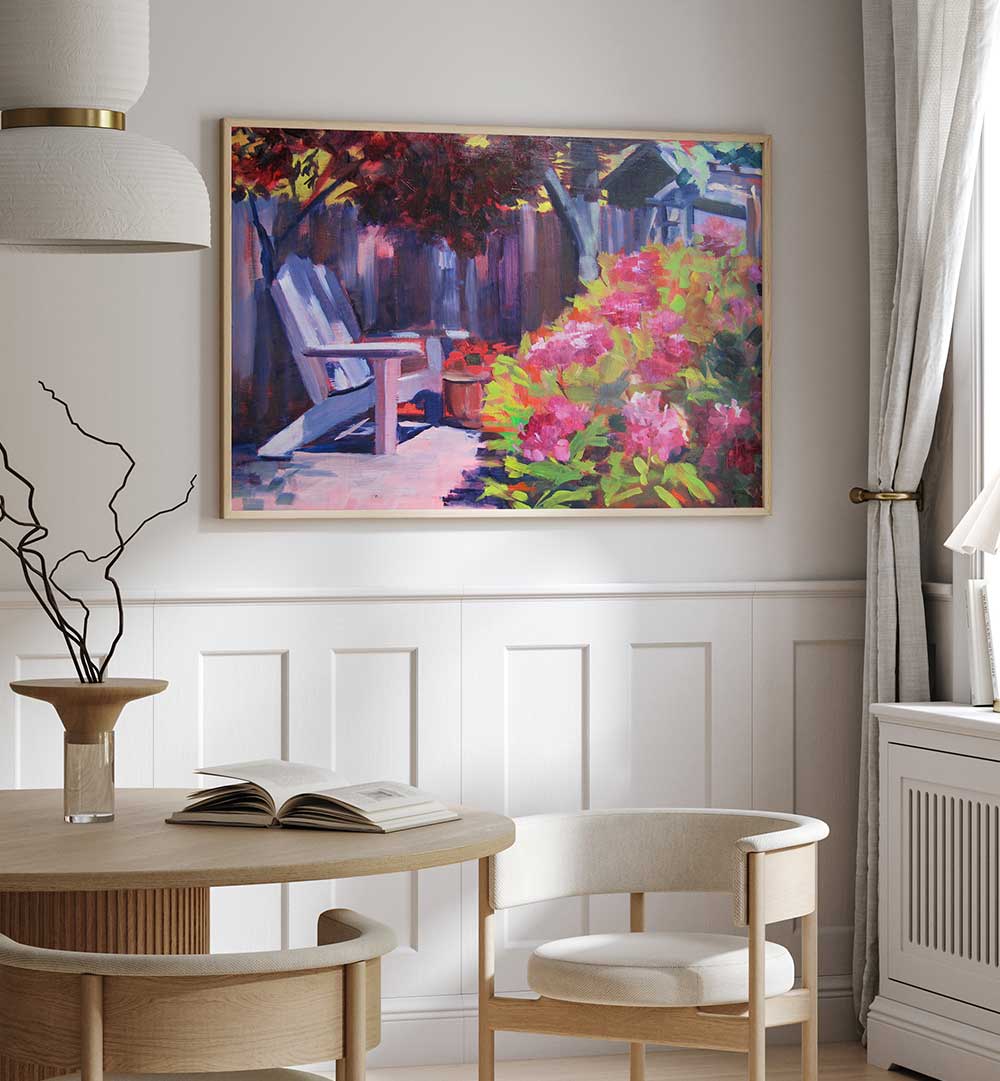 BACKYARD , LANDSCAPE PAINTINGS